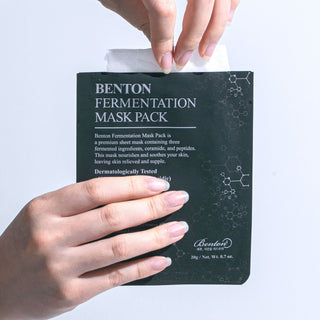 Maschera viso anti-età con fermenti attivi e peptidi | BENTON 23g