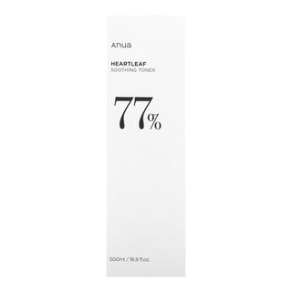 ANUA Heartleaf 77% Soothing Toner con estratto naturale di Houttuynia Cordata, tonico idratante e riequilibrante per pelli sensibili, 500ml