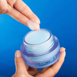 Aqua Bomb Sleeping Mask per pelli secche e opache. Texture fresca e assorbimento rapido.