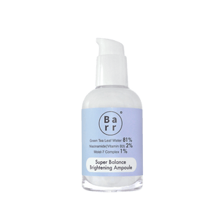 Fiala illuminante Barr con l’81% di estratto di foglia di camelia. Idrata, illumina e protegge la pelle grazie a Niacinamide e tè verde.