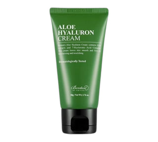 Crema viso con acqua di Aloe Vera e Acido Ialuronico. Idrata e protegge la pelle, donandole elasticità e morbidezza. Ideale per pelli sensibili.