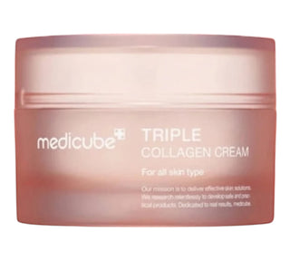 Texture ricca della Medicube Triple Collagen Cream: nutre, rassoda e migliora visibilmente l’elasticità della pelle matura o secca.