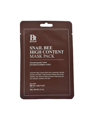 Maschera Benton con bava di lumaca per un’idratazione profonda e pelle radiosa.
