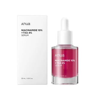 Anua Niacinamide TXA Serum con niacinamide al 10% e TXA al 4%. Siero viso per ridurre macchie scure e migliorare l’aspetto della pelle, 30ml.