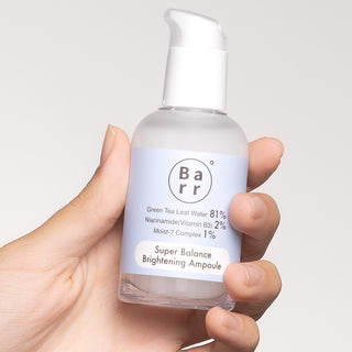 Siero Barr con vitamina C, Niacinamide e acido ialuronico. Dona idratazione profonda e luminosità, adatto a tutti i tipi di pelle.
