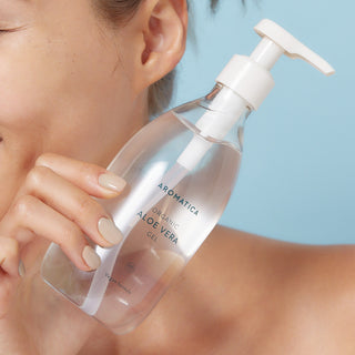 Ingredienti del gel di aloe vera Aromatica solo 8 ingredienti senza acqua aggiunta profumo o alcol