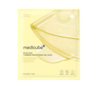 Medicube Kojic Acid Turmeric Brightening Gel Mask maschera viso coreana schiarente con acido cogico e curcuma
