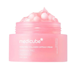 Medicube PDRN Pink Collagen Capsule Cream 55g crema viso coreana anti-età rassodante con PDRN da salmone collagene e 4 peptidi argireline