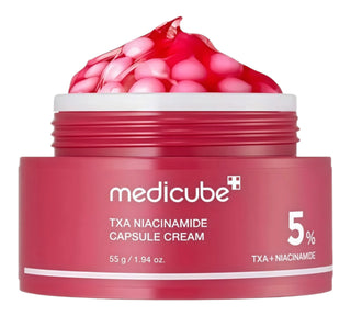 Medicube TXA Niacinamide Capsule Cream 55g crema viso coreana antimacchia con acido tranexamico e glutatione